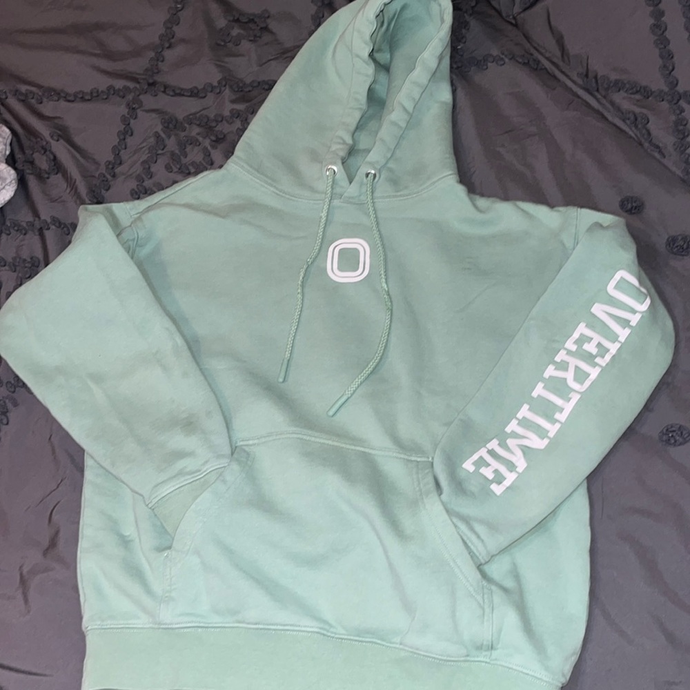 Light pastel green pullover hoodie